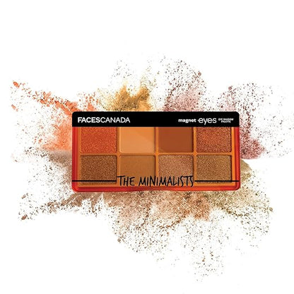 FACES CANADA Magneteyes 8 in 1 Eyeshadow Palette - The Loyalists, 6.4g | Shimmer & Matte Shades | Long Lasting & Intensely Pigmented | Buttery Soft Lightweight Texture | Smooth & Easily Blendable