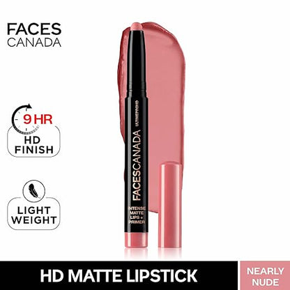 Copy of FACES CANADA Ultime Pro HD Intense Matte Lipstick + Primer - Magnetic (Nude), 1.4g | 9HR Long Stay | Flawless HD Matte Finish | Intense Color | Lightweight | Smooth Glide | Primer Infused