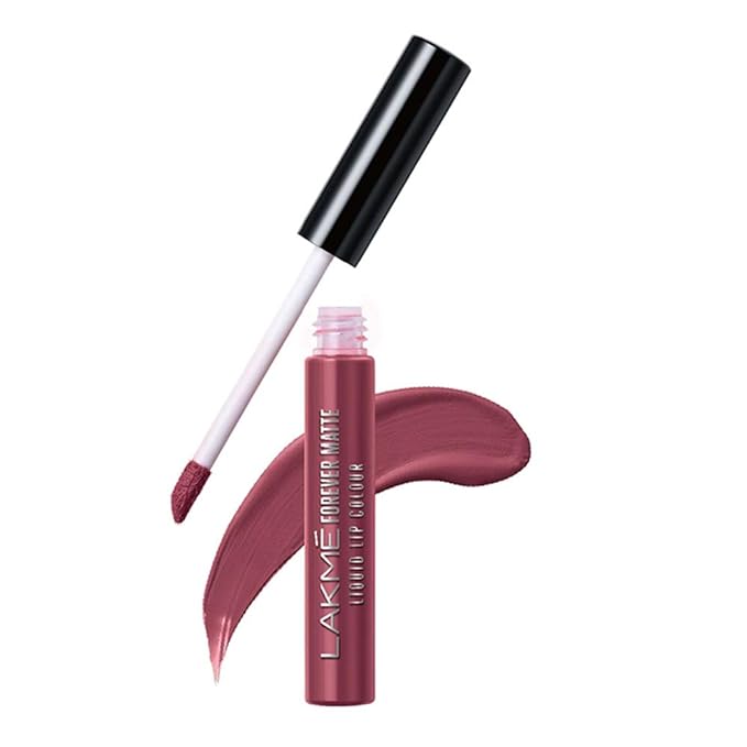 Lakme Forever Matte Liquid Lip Colour, Red Wine, 5.6 ml