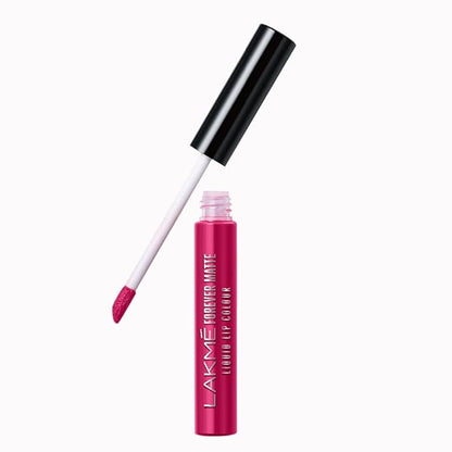 Lakme Forever Matte Liquid Lip Colour, Nude Pink, Long Lasting Liquid Lipstick, Lightweight & Comfortable - Smudge Proof, Non Transferable, 5.6 ml