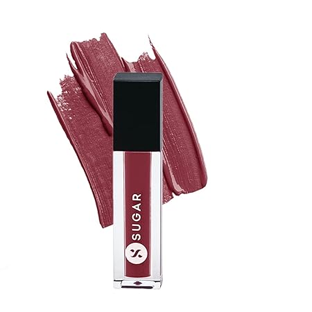 SUGAR Cosmetics - Smudge Me Not - Liquid Lipstick - 03 Tan Fan (Mauve Nude) - 4.5 ml - Ultra Matte Liquid Lipstick, Transferproof and Waterproof, Lasts Up to 12 hours