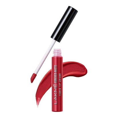 Lakme Forever Matte Liquid Lip Colour, Wine Touch, Long Lasting Liquid Lipstick, Lightweight & Comfortable - Smudge Proof, Non Transferable, 5.6 ml