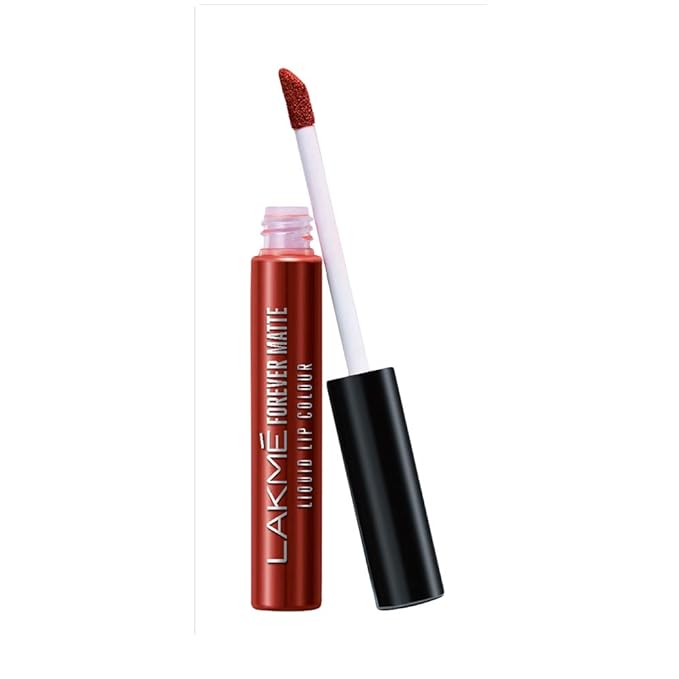 Lakme Forever Matte Liquid Lip Colour, Wine Touch, Long Lasting Liquid Lipstick, Lightweight & Comfortable - Smudge Proof, Non Transferable, 5.6 ml