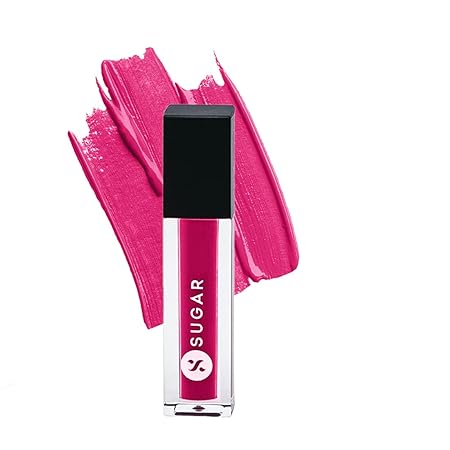 SUGAR Cosmetics - Smudge Me Not - Liquid Lipstick - 08 Wine And Shine (Sangria) - 4.5 ml - Ultra Matte Liquid Lipstick, Transferproof and Waterproof, Lasts Up to 12 hours