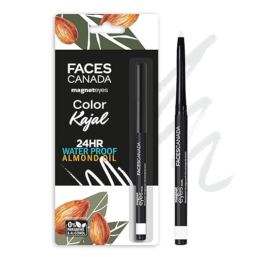 FACES CANADA Magneteyes Color Kajal - Burgundy Love 04, 0.30g | Highly Pigmented Kohl | 12 Hr Long Stay | Matte Finish | Single Stroke Glide | Water Proof | Smudge Proof | Almond Oil Enriched