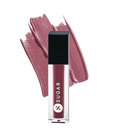 SUGAR Cosmetics - Smudge Me Not - Liquid Lipstick - 08 Wine And Shine (Sangria) - 4.5 ml - Ultra Matte Liquid Lipstick, Transferproof and Waterproof, Lasts Up to 12 hours