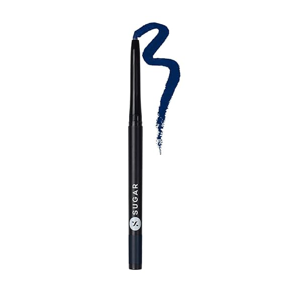 SUGAR Cosmetics Kohl of Honour Intense Kajal | Upto 12 hrs | Long Lasting, Smudge Proof & Waterproof Kajal | Matte Finish | Twist Up Kajal Pencil | Paraben Free - True Blue