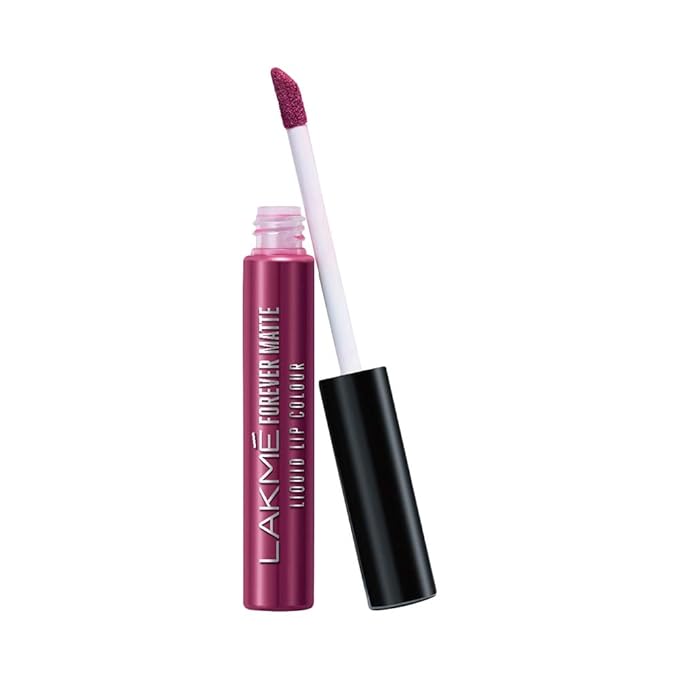 Lakme Forever Matte Liquid Lip Colour, Wine Glow, 5.6 ml