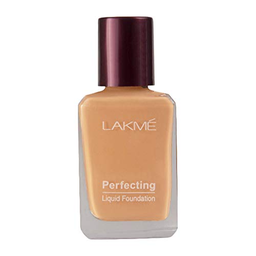 Lakme Perfecting Liquid Foundation, Marble, Waterproof Full Coverage Long Lasting - Light Oil Free Face Makeup with Vitamin E, Dewy Finish Glow, 27 ml