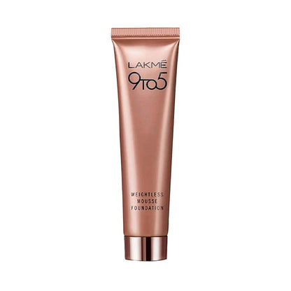 Lakmé 9 To 5 Weightless Mousse Foundation, Rose Ivory, 6G Matte Finish