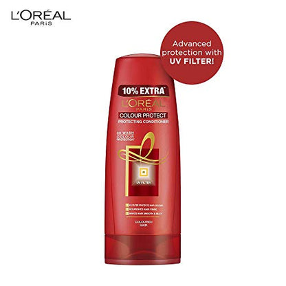 Pac of 2 L'Oreal Paris Color Protect Conditioner, 192.5ml (175ml+17.5ml) And L'Oreal Paris Color Protect Shampoo, 175ml (With 10% Extra)